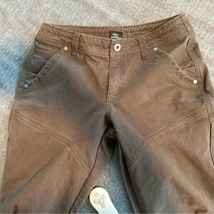 KUHL HEAVY DURABLE PANTS BROWN SIZE 4 COTTON VINTAGE PATINA